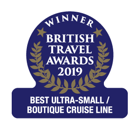 British Travel Awards 2019 Winner Best Ultra-Small/Boutique Cruise Line